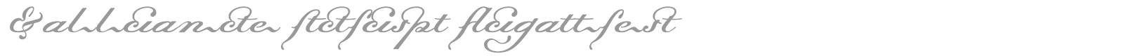 Dalliance Script Ligatures font preview